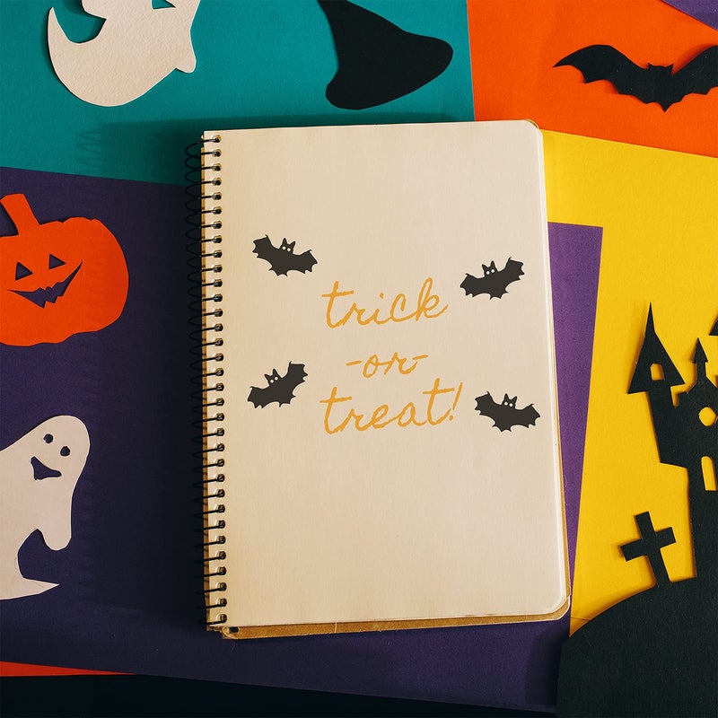 Custom Product Solutions Bat 2000 Plus Self Inking Halloween Rubber Stamp - Black Ink - Image 4